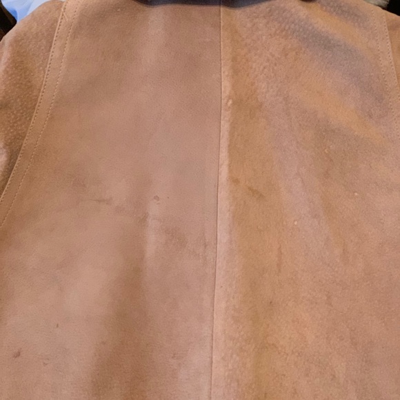 Distressed 70s tan suede + leather jacket - Picture 11 of 11